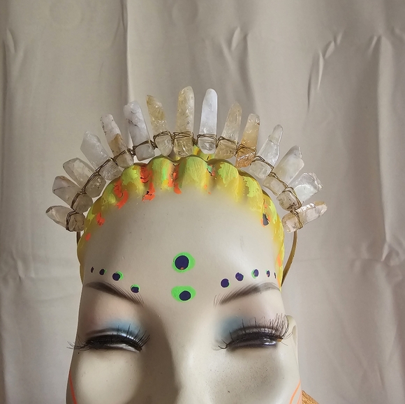 CRYSTAL CROWN Rose Quartz Goddess - Picture 4 of 10